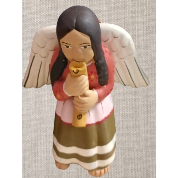 Roman Inc. 2003 Angel Figurines With Instruments & Fire Pit Set set of 5 - Picture 12 of 12